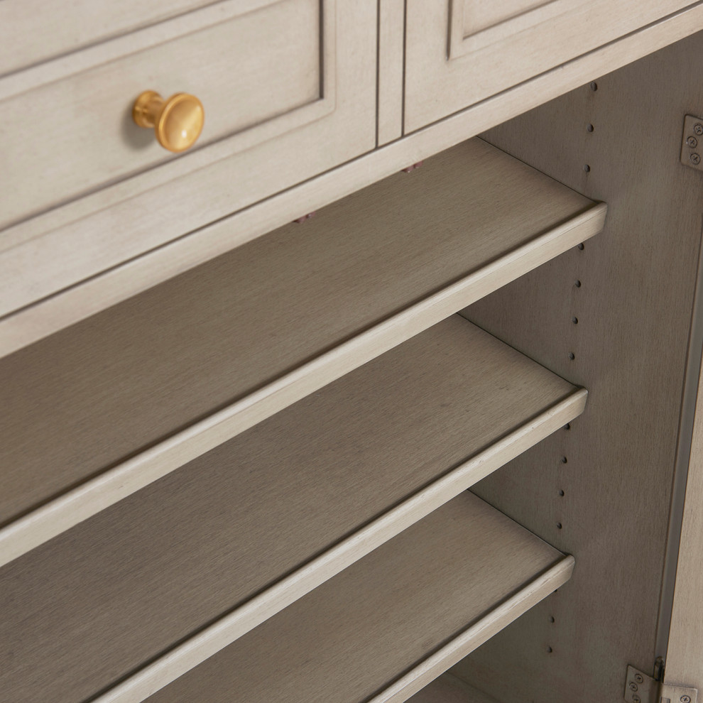 Dauphin Handpainted Entryway Storage Cabinet   Transitional   Accent Chests And Cabinets   by Jennifer Taylor Home  Houzz