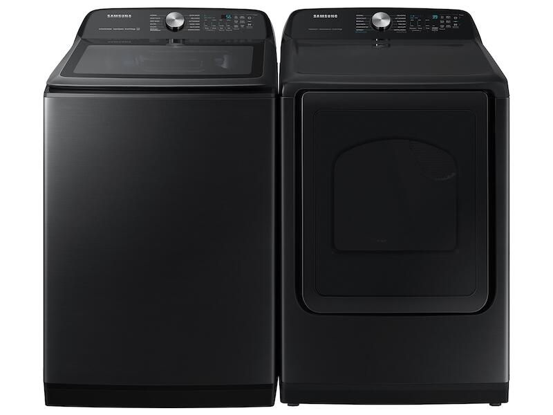 Samsung DVE52A5500V 7.4 Cu. Ft. Smart Electric Dryer With Steam Sanitize+ In Brushed Black