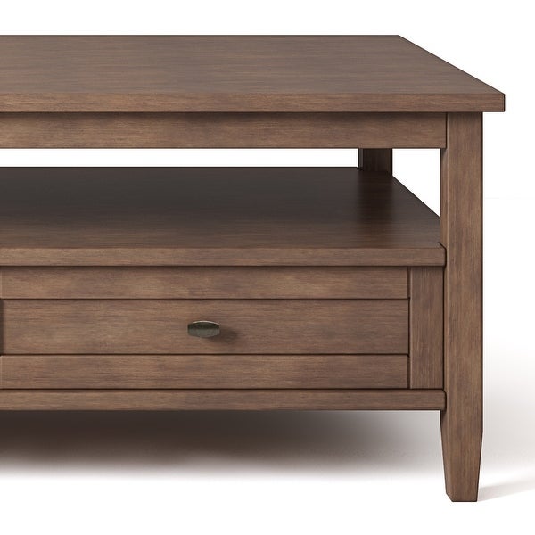 WYNDENHALL Norfolk Wood Transitional Coffee Table - 48 Inches wide