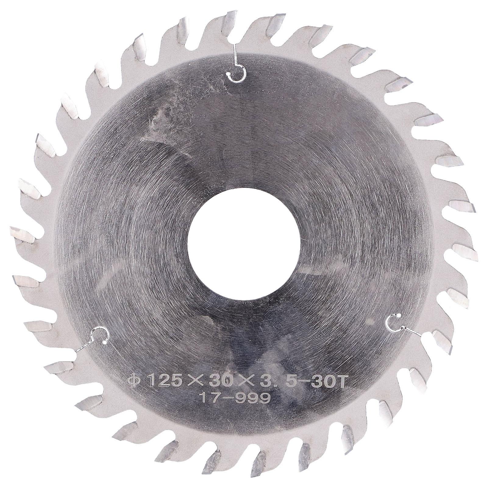 Alloy Saw Blade Woodworking 30 Tooth Wood Cutting Vertical Milling Slotting Blade 125x30x3.530t