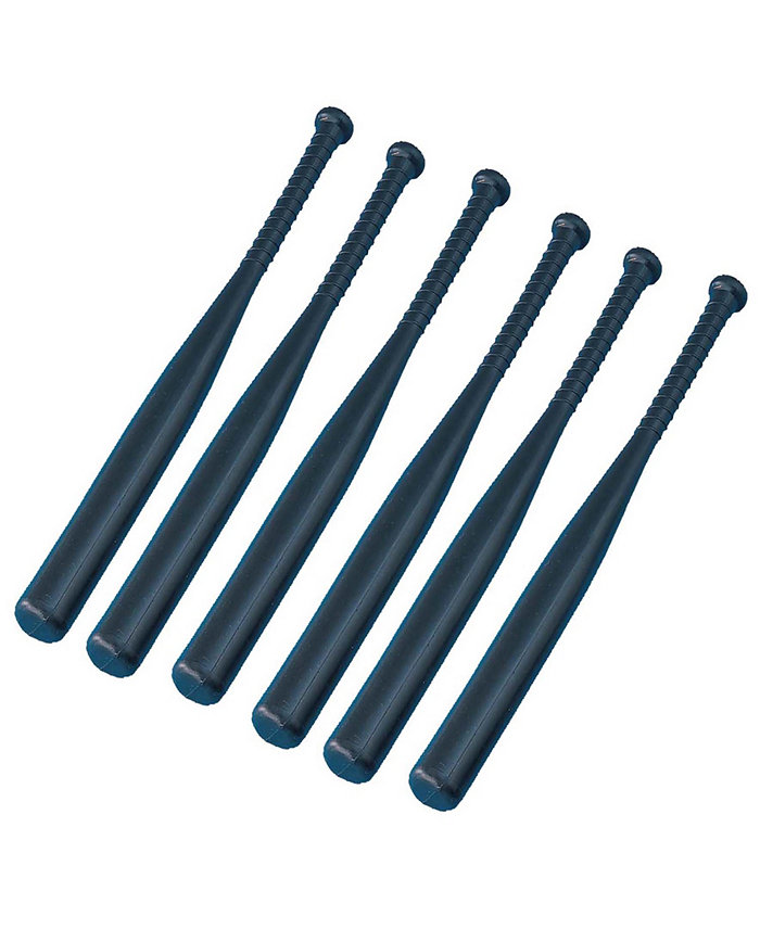 Champion Sports Solid Lightweight Plastic Bat  Set of 6