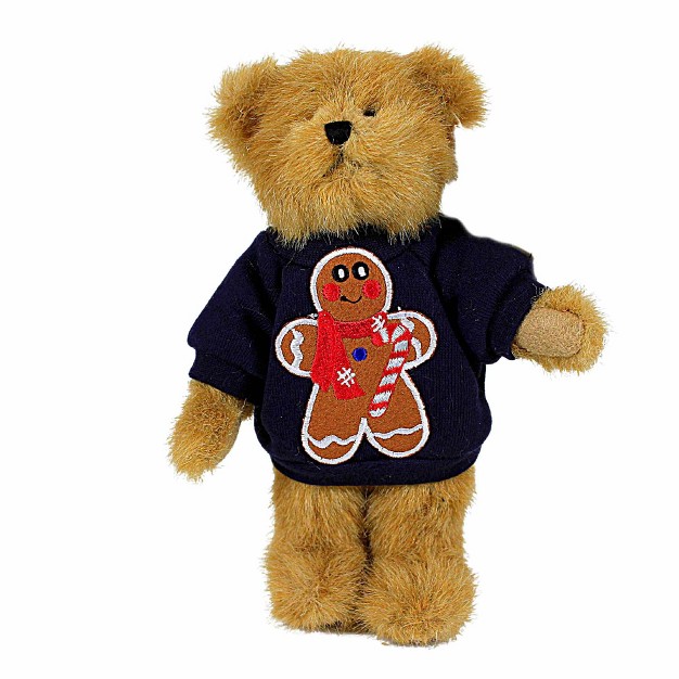 Enesco Ginger One Plush Bear 8 Inches Jointed Tan Dressed Sb000014 Fabric Brown