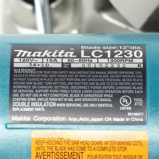 Makita 15 Amp 12 in. Corded Metal Cutting Cut-off Chop Saw with Carbide Blade LC1230