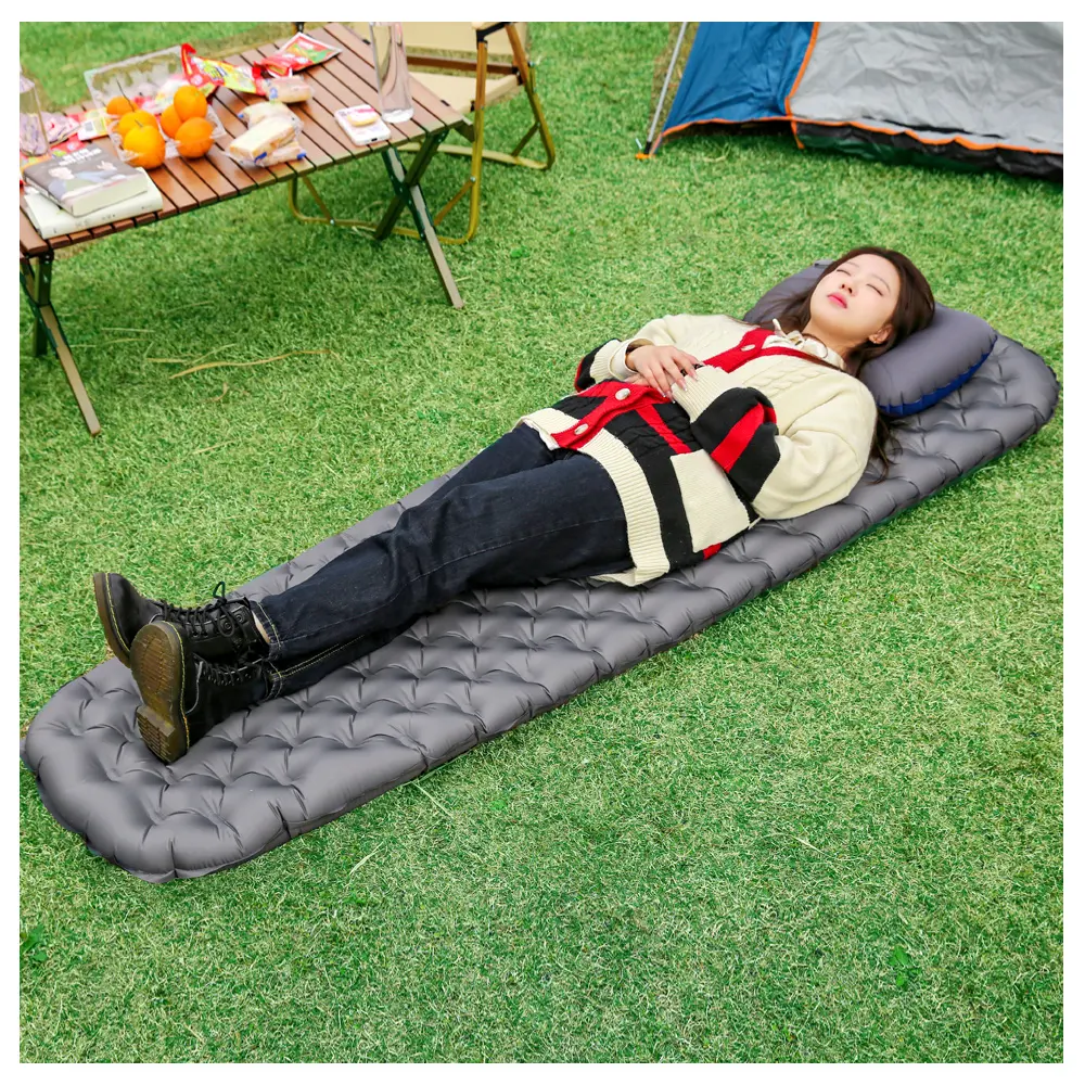 Outdoor waterproof self inflating camping mat self inflating sleeping pad lightweight camping mattress