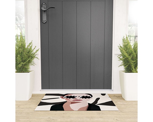 Nadja The Face Of Fashion 7 Welcome Mat Society6