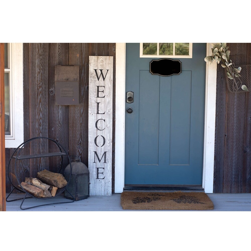 Rustic Farmhouse 5ft Vertical Front Porch Welcome Sign