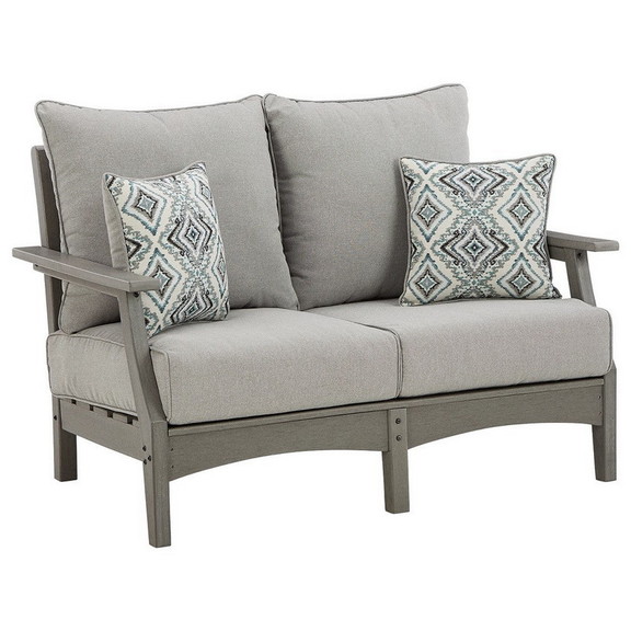 Benjara BM248129 Outdoor Loveseat with Weather Res...