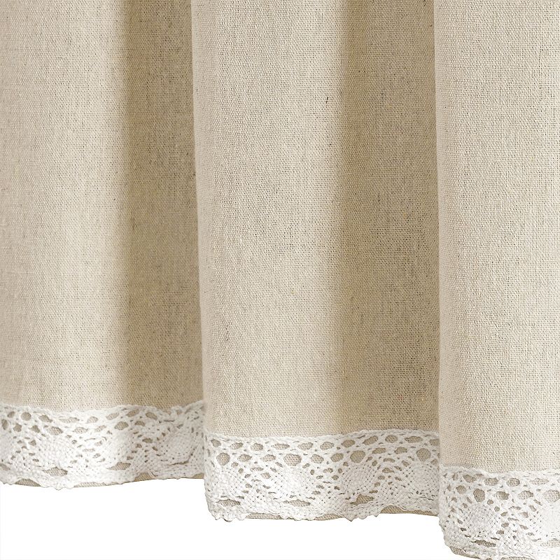 Lush Decor Linen Lace Valance