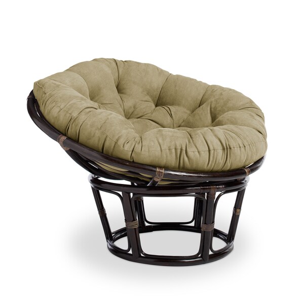 Bali 42-inch Papasan Chair with Microsuede Cushion