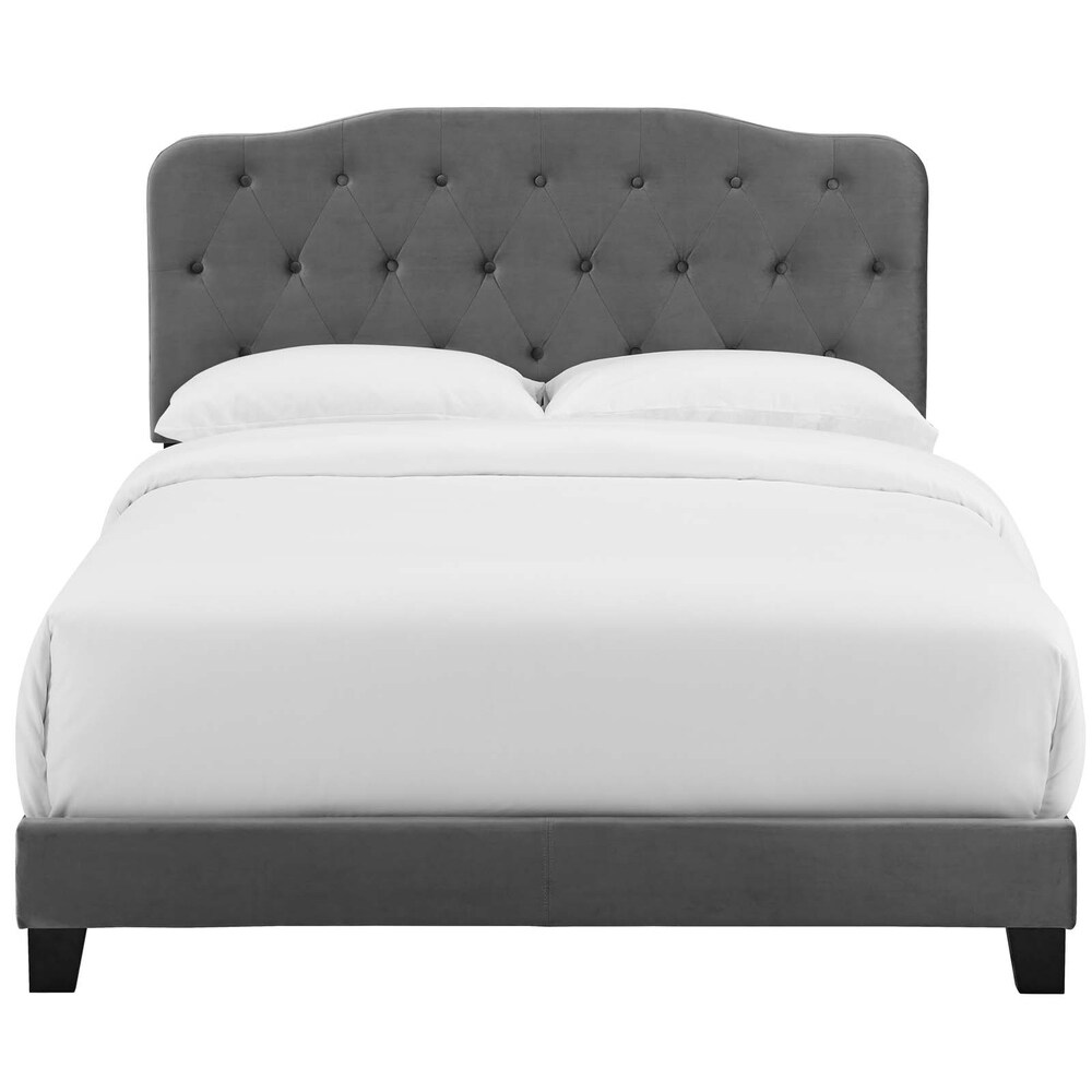 Amelia Twin Upholstered Velvet Bed