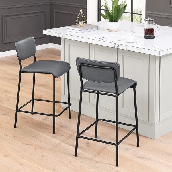 Pu Faux Leather Counter Stools