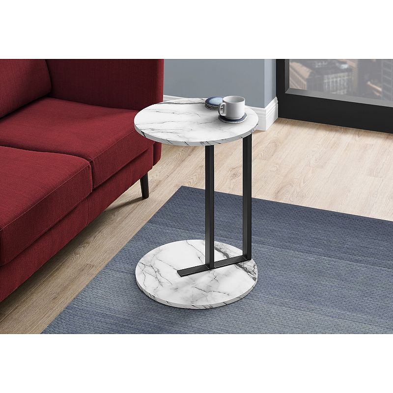 Monarch Faux Marble End Table