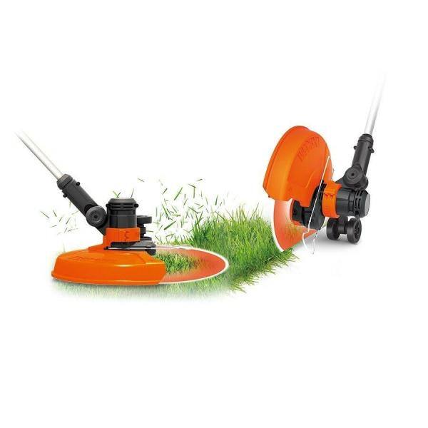 Worx 15 in. 6 Amp Corded Electric String Trimmer Edger with Telescopic Straight Shaft and Pivoting Head WG124