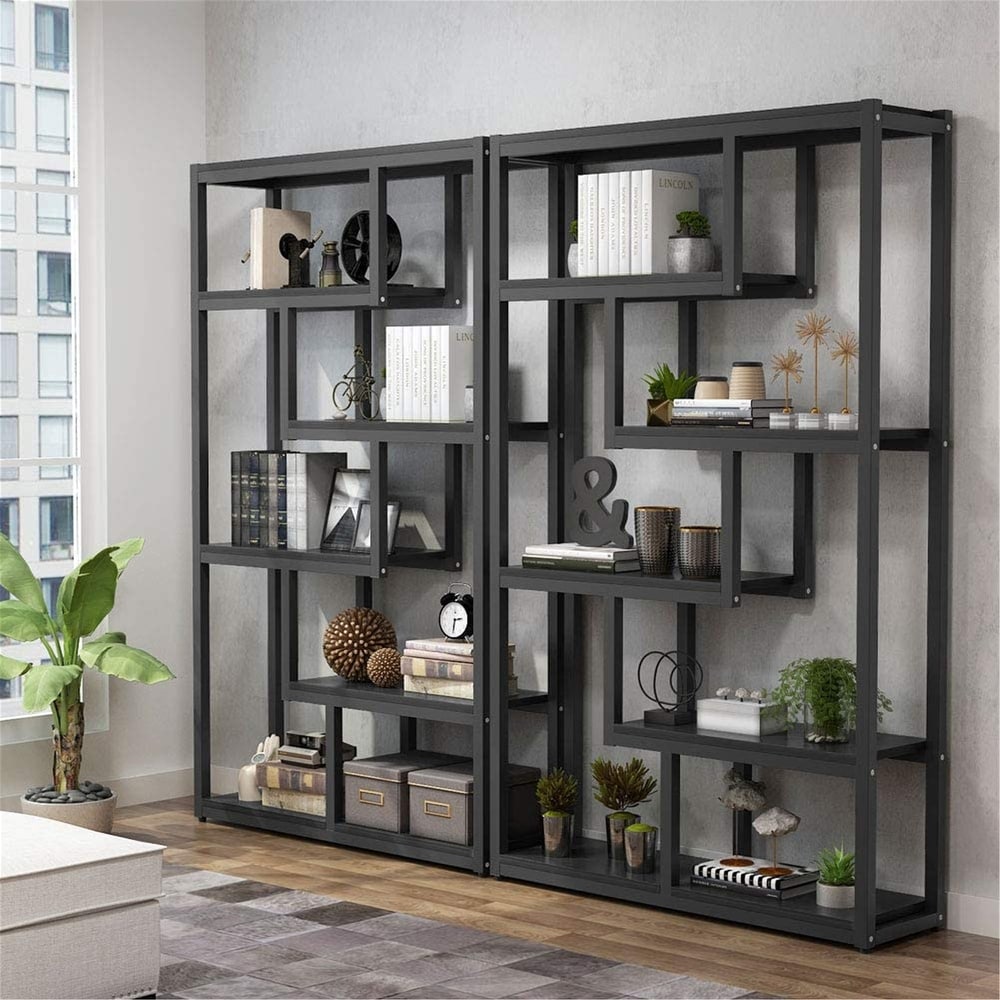 Bookshelf  Modern Etagere Bookcase  Storage and Display Shelves