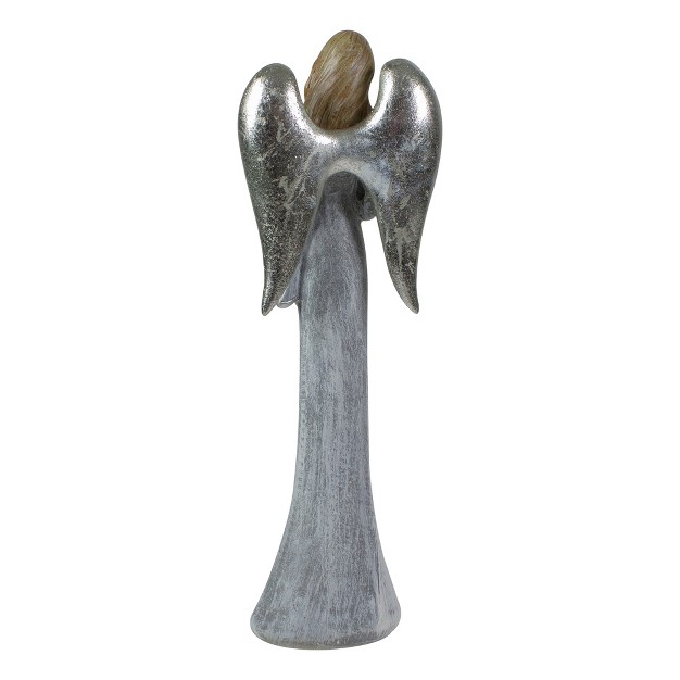 Gray And White Angel Figure Holding A Star