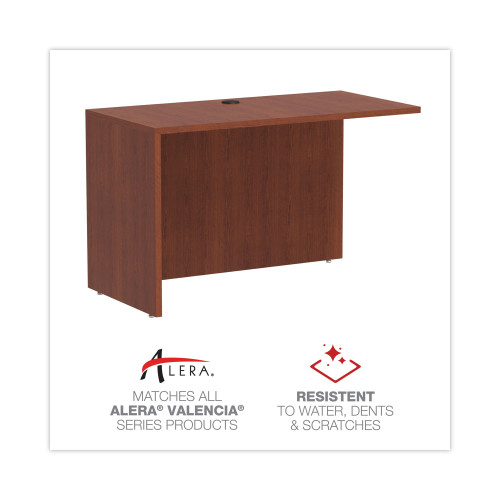 Alera Valencia Series Reversible Return/Bridge Shell， 47.25w x 23.63d x 29.5h， Cherry (VA354824MC)