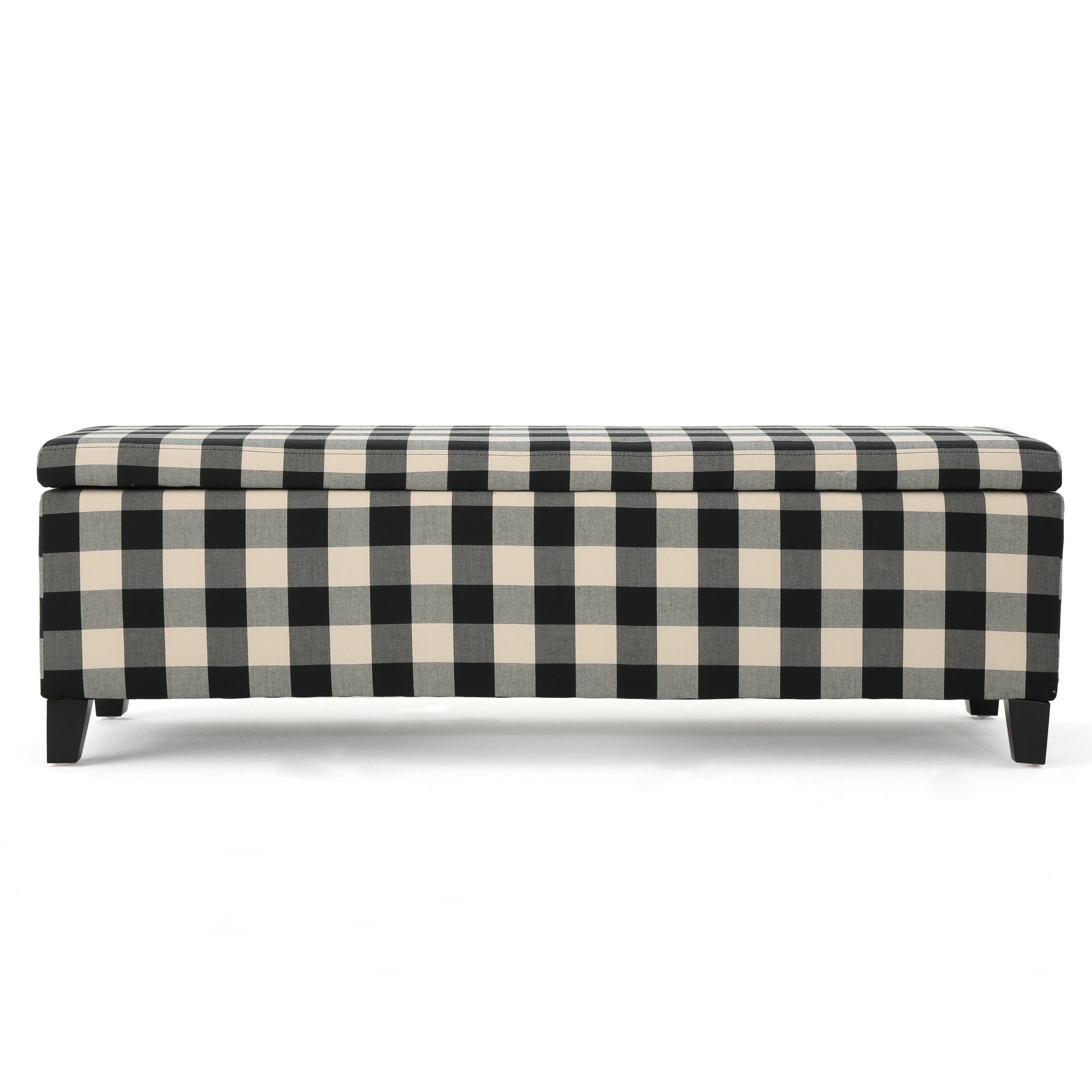 Clor Fabric Rectangle Storage Ottoman Bench