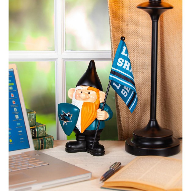 Evergreen San Jose Sharks Flag Holder Gnome