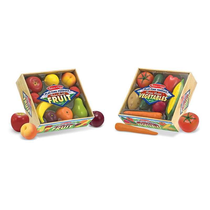 Melissa and Doug Fruits and Vegetables Play-Time Set