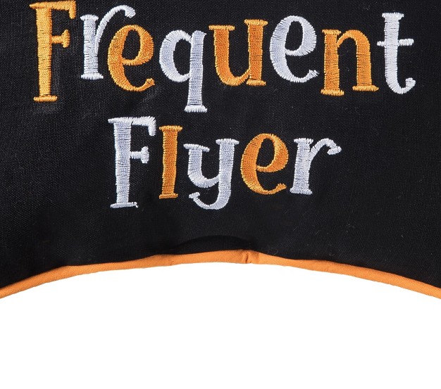 X 10 quot Frequent Flyer Embroidered Halloween Pillow