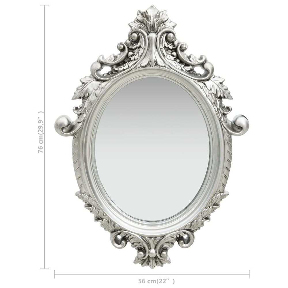 vidaXL Wall Mirror Decorative Hanging Antique Mirror for Bedroom Living Room