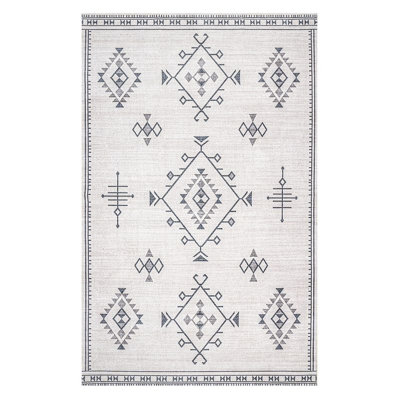 nuLOOM Evalyn Machine Washable Southwestern Motif Area Rug