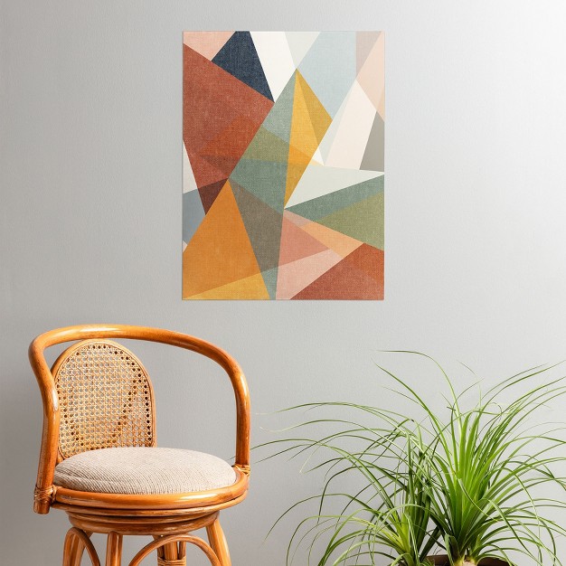 Little Arrow Design Co Modern Triangle Mosaic Multi Poster Society6