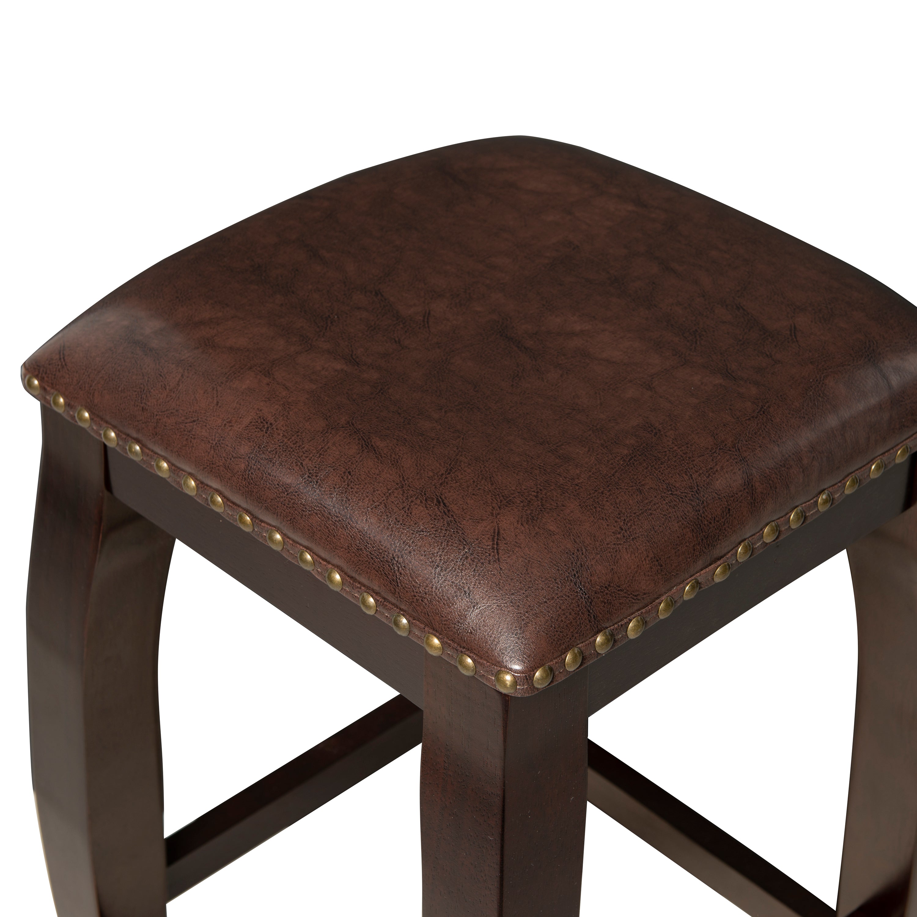 San Francisco Square Top Bar Stool - Brown