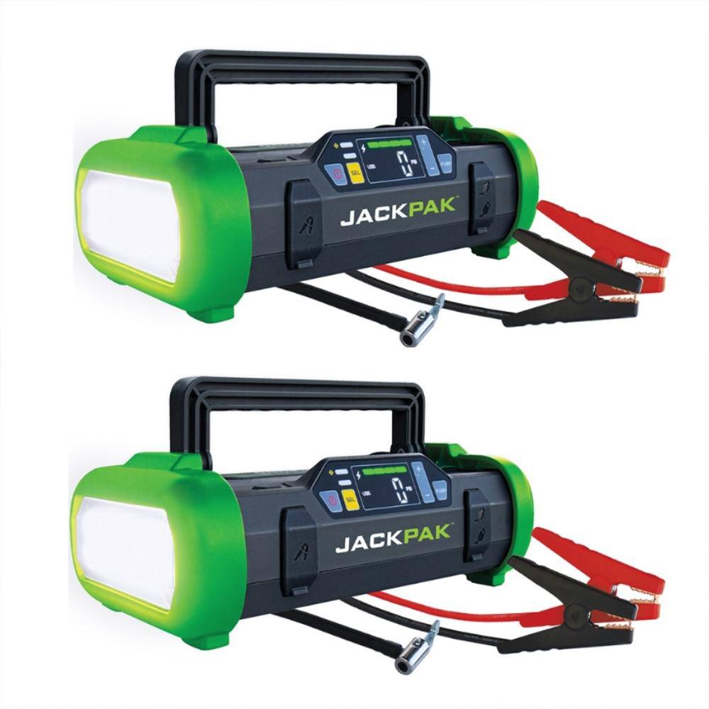 JACKPAK Ultra Multi-Function Jump Starter and Air Compressor 150 PSI2000 Amp (2-Pack) JP20K2PK