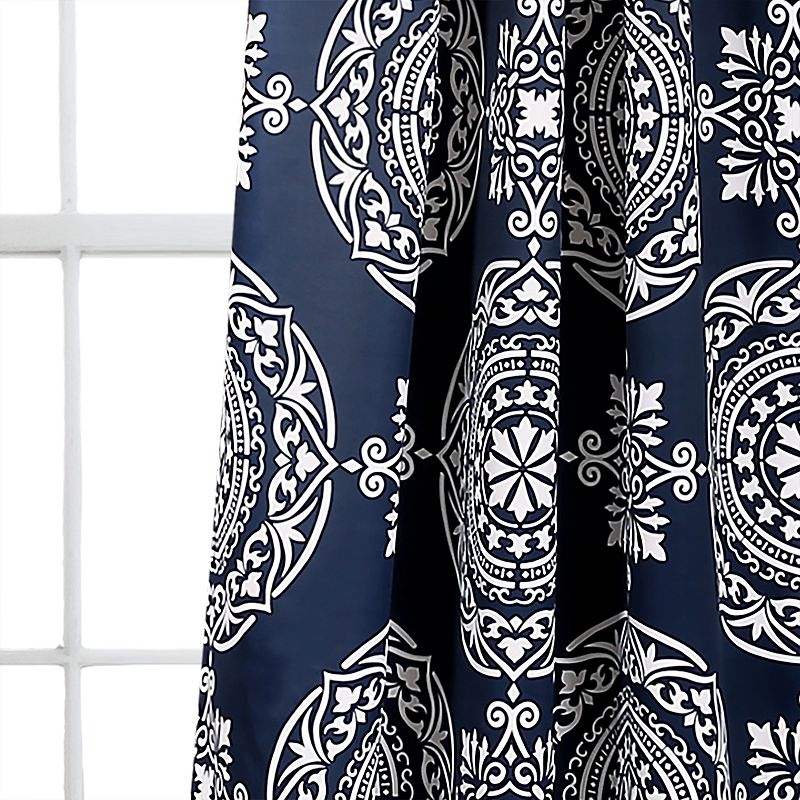 Lush Decor 2-pack Karmen Medallion Room Darkening Window Curtain Set