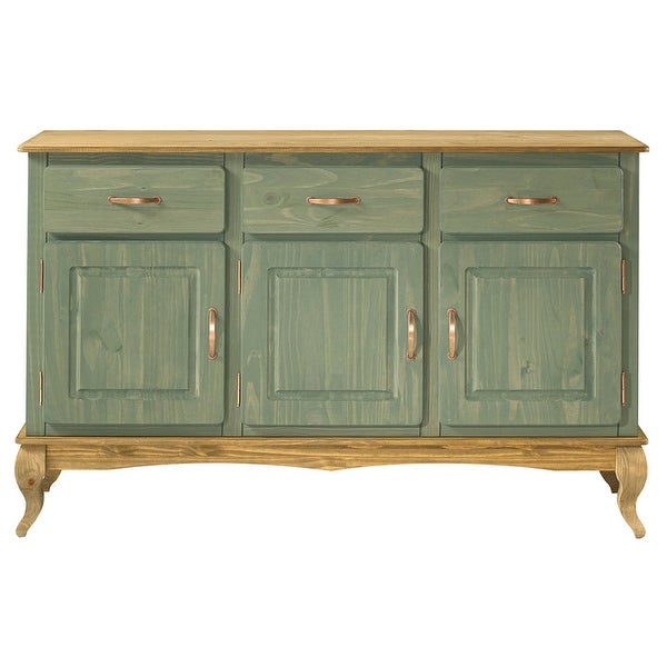 Wood Buffet Sideboard Green | Furniture Dash