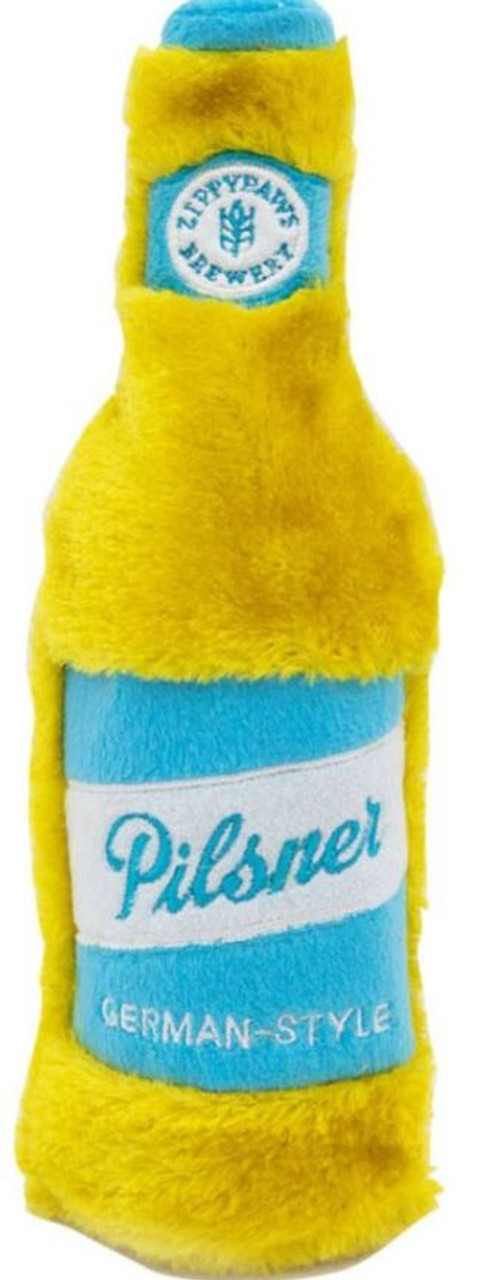 Zippy Paws Happy Hour Crusherz Pilsner Plush Dog Toy