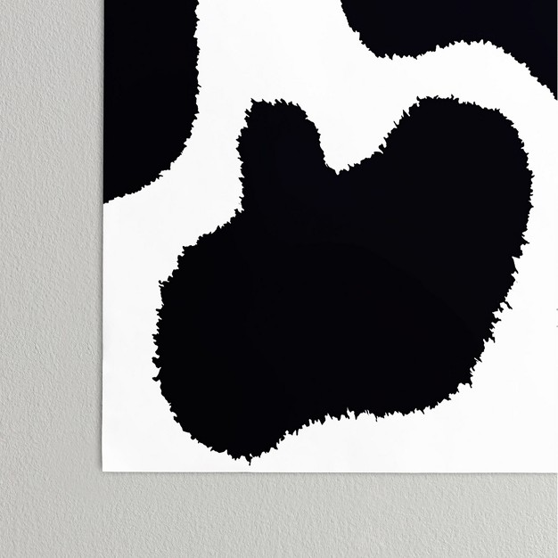 Mariamariacreative Mooooo Black And White Poster Society6