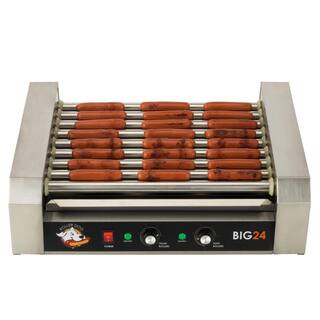 Funtime 289 sq. in. Stainless Steel Hot Dog Roller Grill RDB24SS