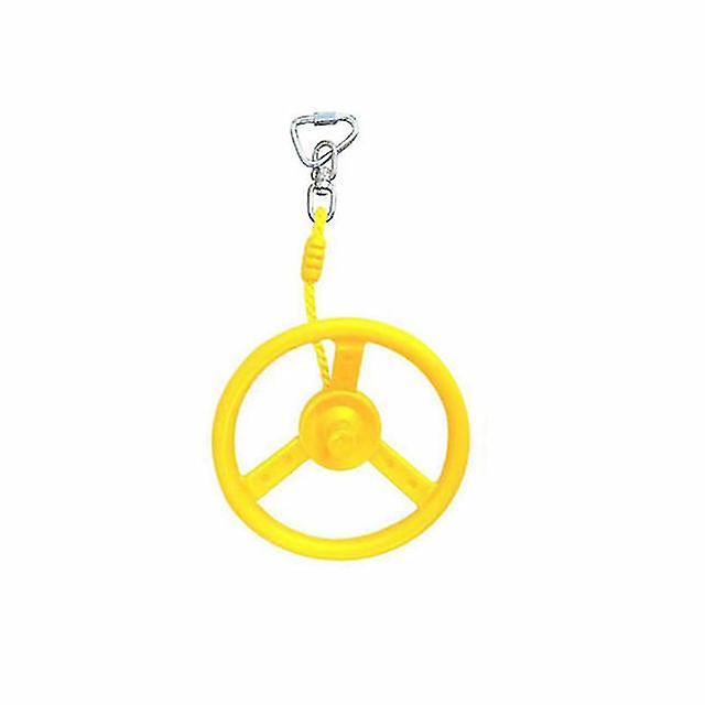 Outdoor Indoor Shaking Hands Climbing Sports Swing Ninja Wheel Set Accessories Children#39;s Swing Ring Steering Wheel With Rope