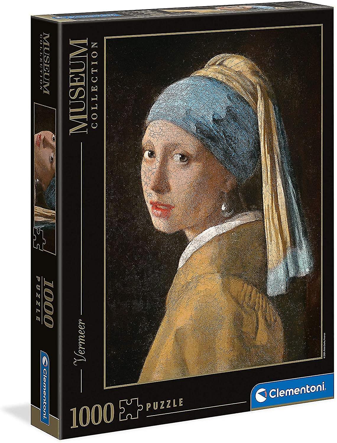 Clementoni Museum The Girl with the Pearl Earring， Vermeer Jigsaw Puzzle (1000 Pieces)