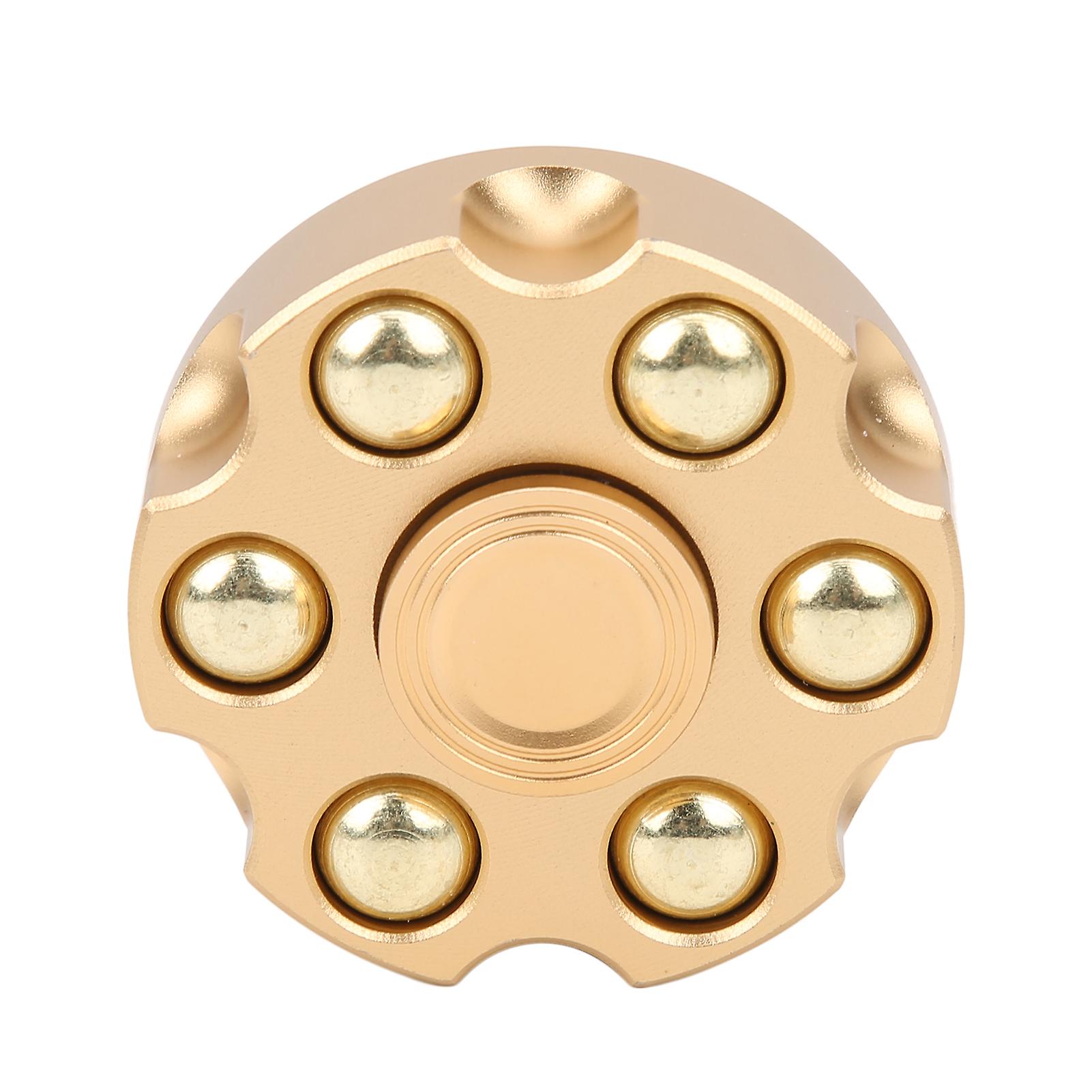 Mini Spinner Pure Copper Detachable With Rotating Bullets Stress Relieving Toys For Adults Childrenrevolver With Iron Box