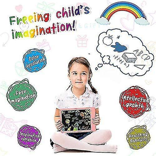 Lcd Writing Tablet， 10 Inch Colorful Toddler Doodle Board Drawing Tablet， Erasable Reusable Electronic Drawing Pads For Kids