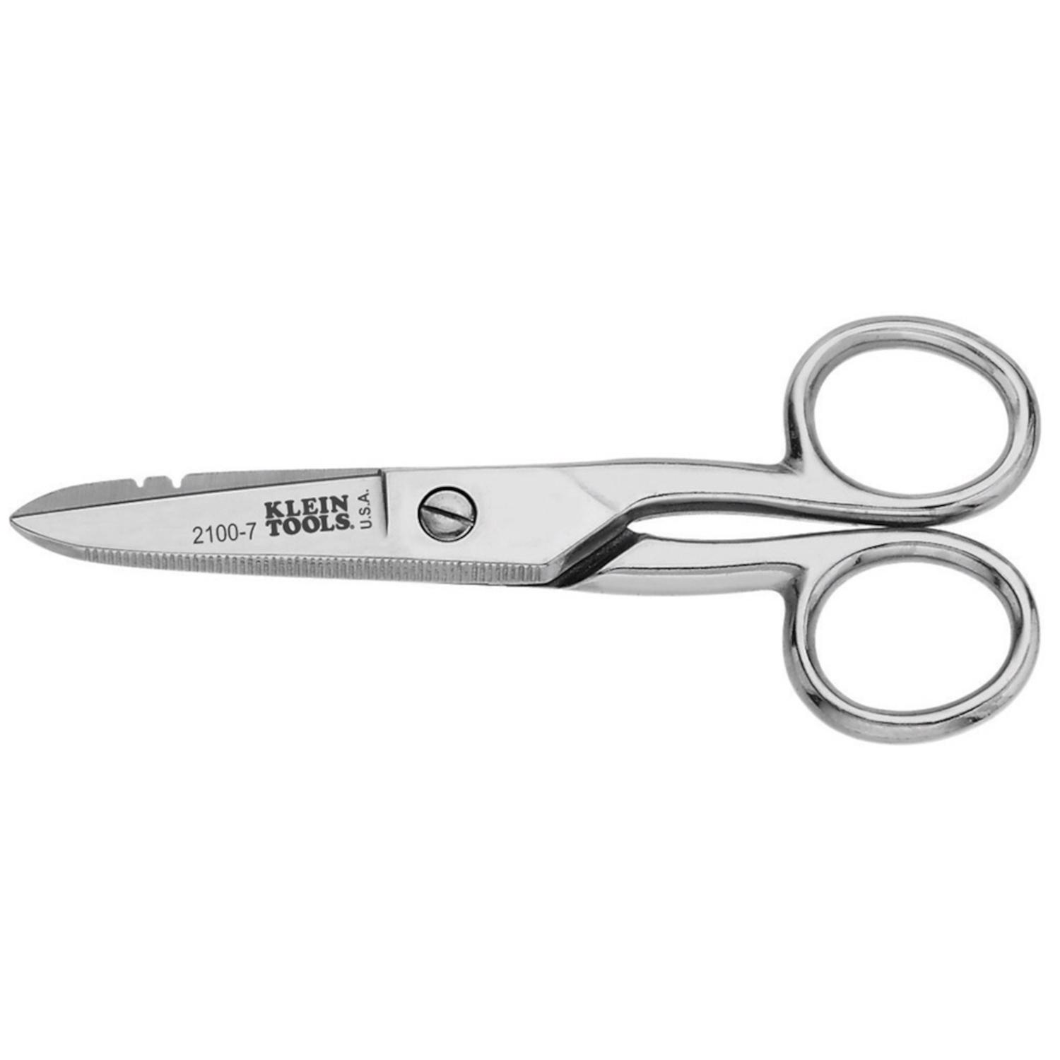 Klein Tools Steel Electrician Scissors 1 pc