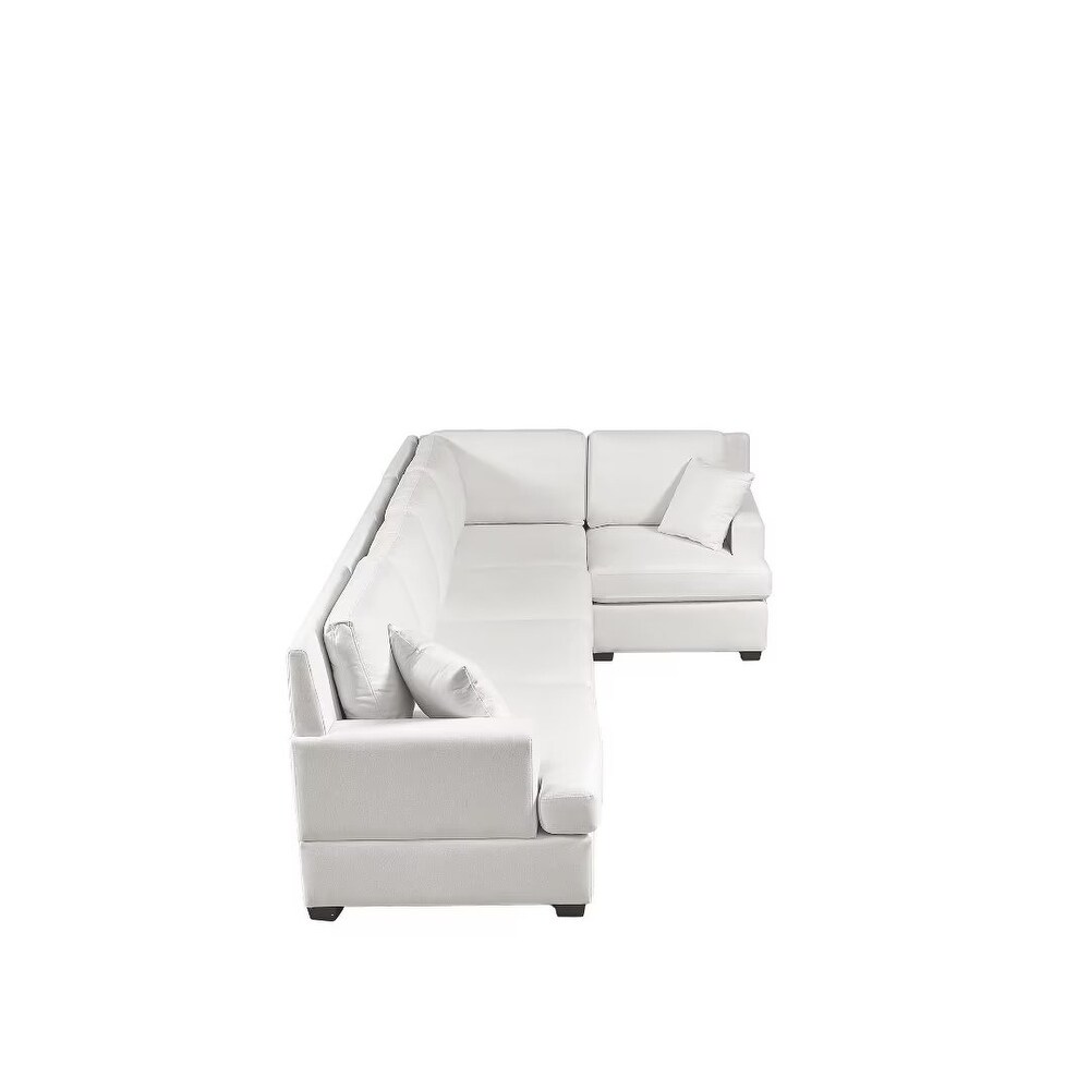 Sectional Modular Sofa with 2 Tossing cushions and Solid Frame   87.8\