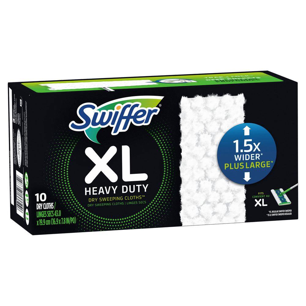 Swiffer XL Heavy-Duty Dry Sweeping Cloths Refill (10-Count) 003700059675