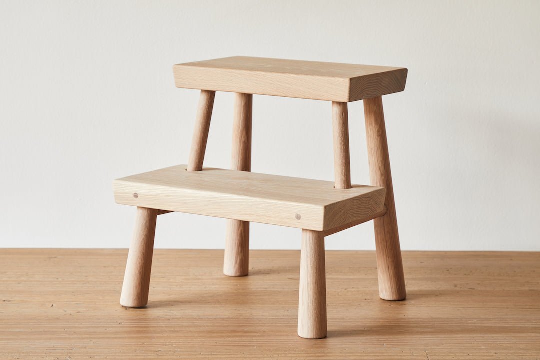 Blackcreek Mercantile Two Step Stool, Natural (LA)