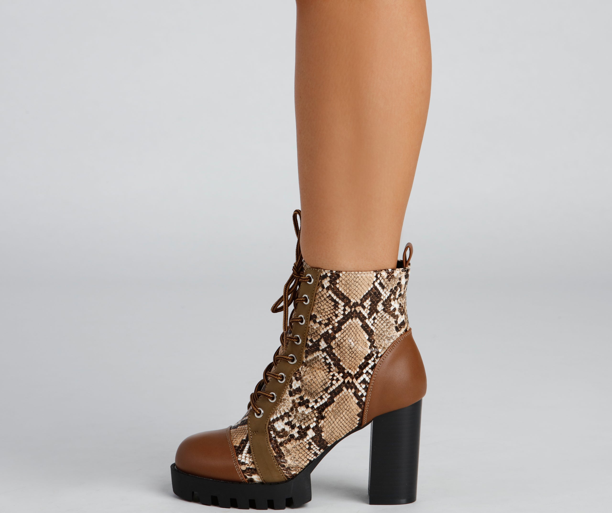 Sassy N' Fierce Snake Lug Booties