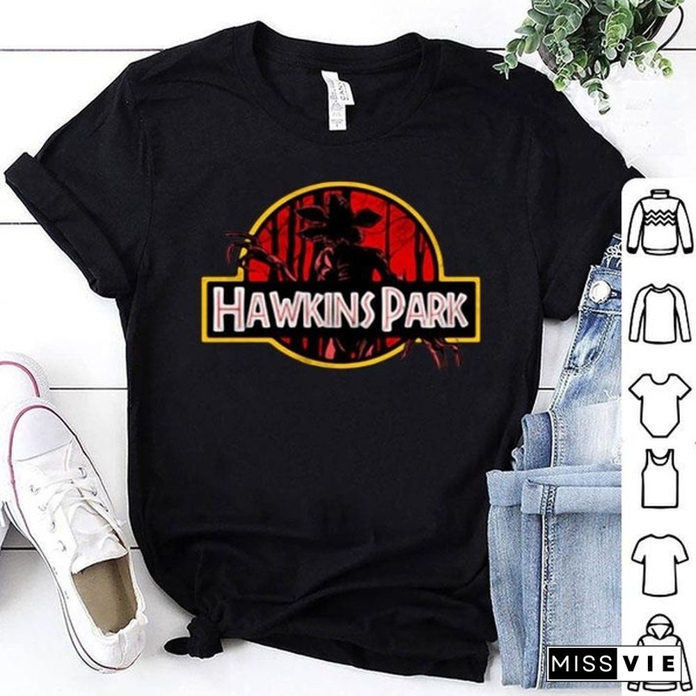 Demogorgon Hawkins Park Stranger Things, Shortsleeve T-Shirt