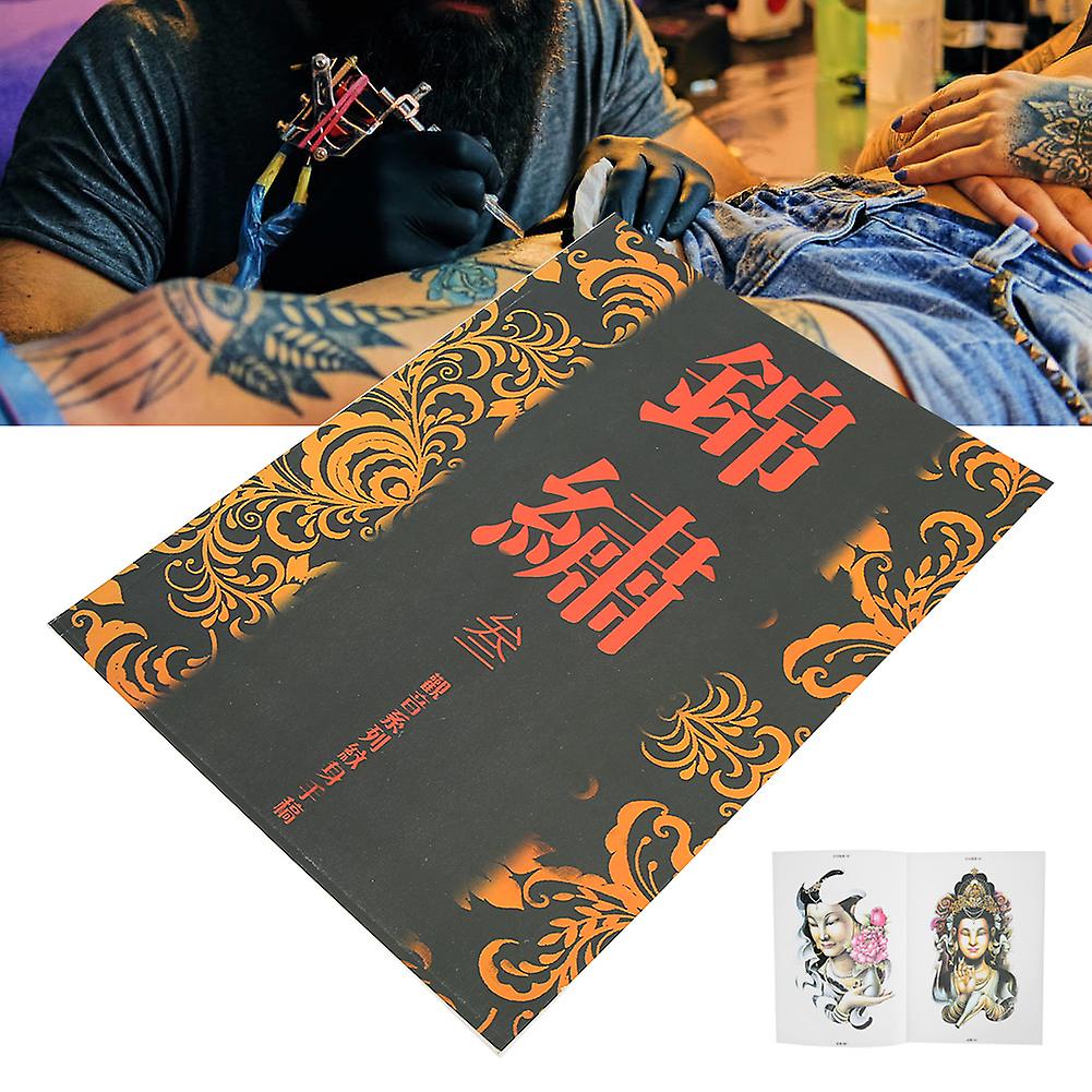 60 Pages Bodhisattva Pattern Tattoo Book Tattoo Practice Template Book Accessory