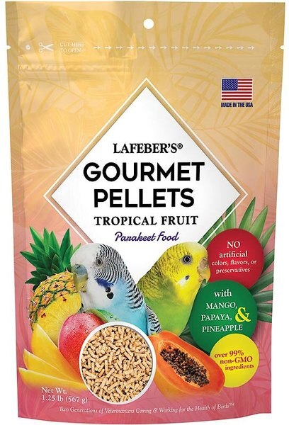 Lafeber Tropical Fruit Gourmet Pellets Parakeet Bird Food