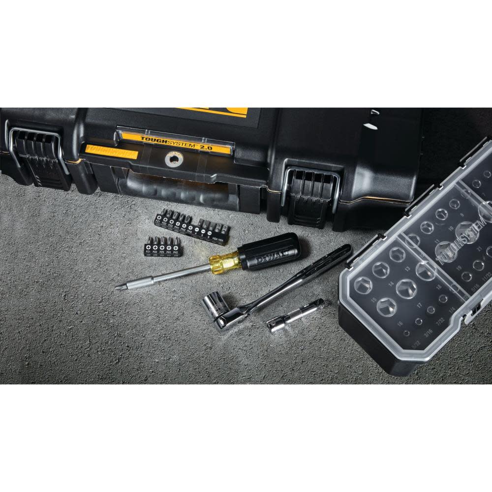 DEWALT Mechanics Tool Set with TOUGHSYSTEM 2.0 Toolbox 53pc