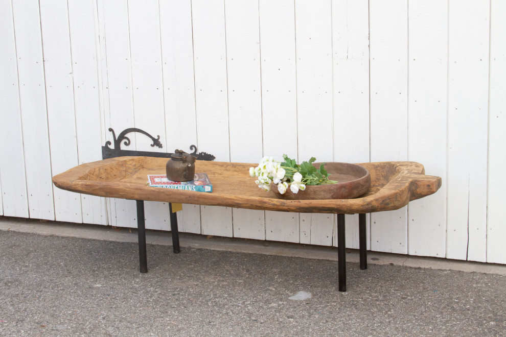 Antique Naga Wooden Trough Table   Rustic   Coffee Tables   by De cor  Houzz