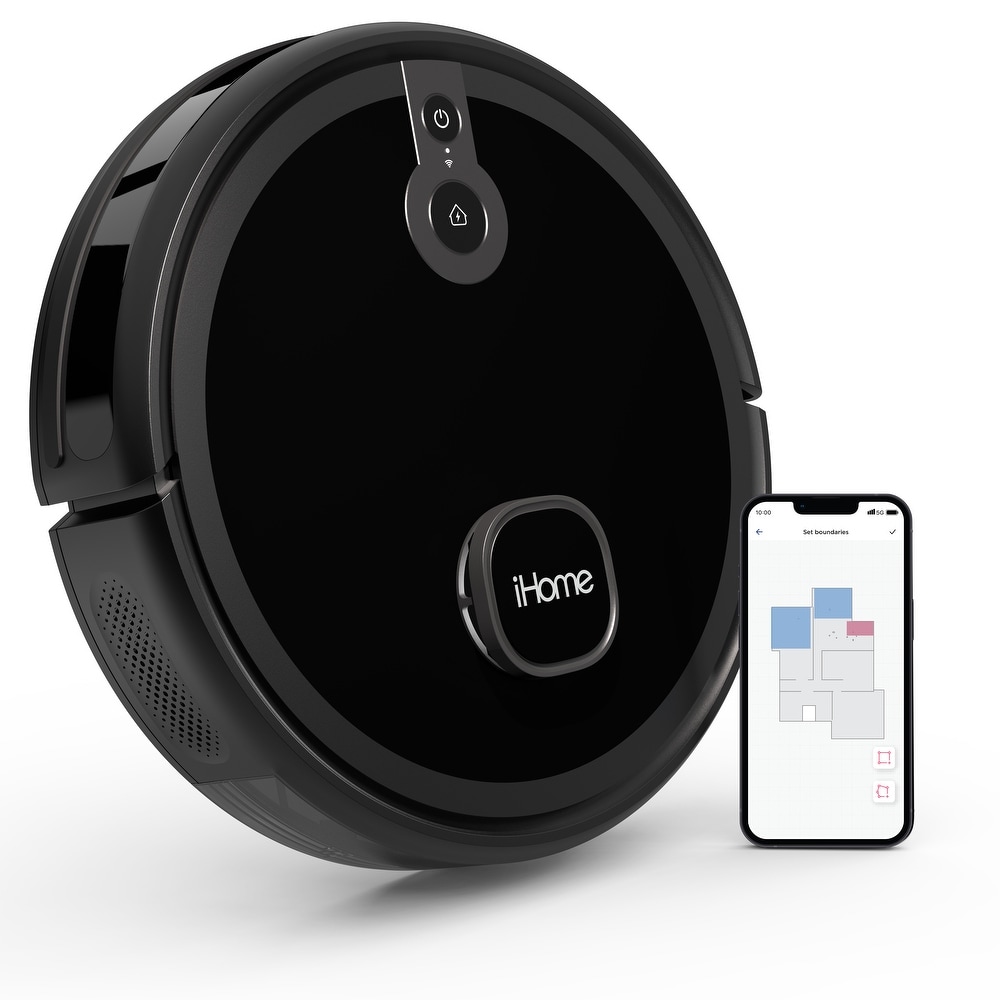 iHome iHRVS1 3BLK RA AutoVac Nova S1 LIDAR Navigation Robot Vacuum  Black   Certified refurbished