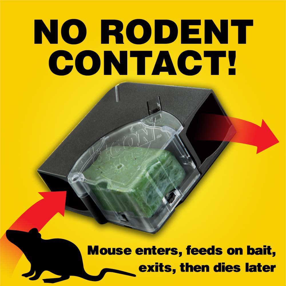 d-CON Refillable Corner Fit Mouse Bait Station 1 Trap + 12 Baits 19200-98666